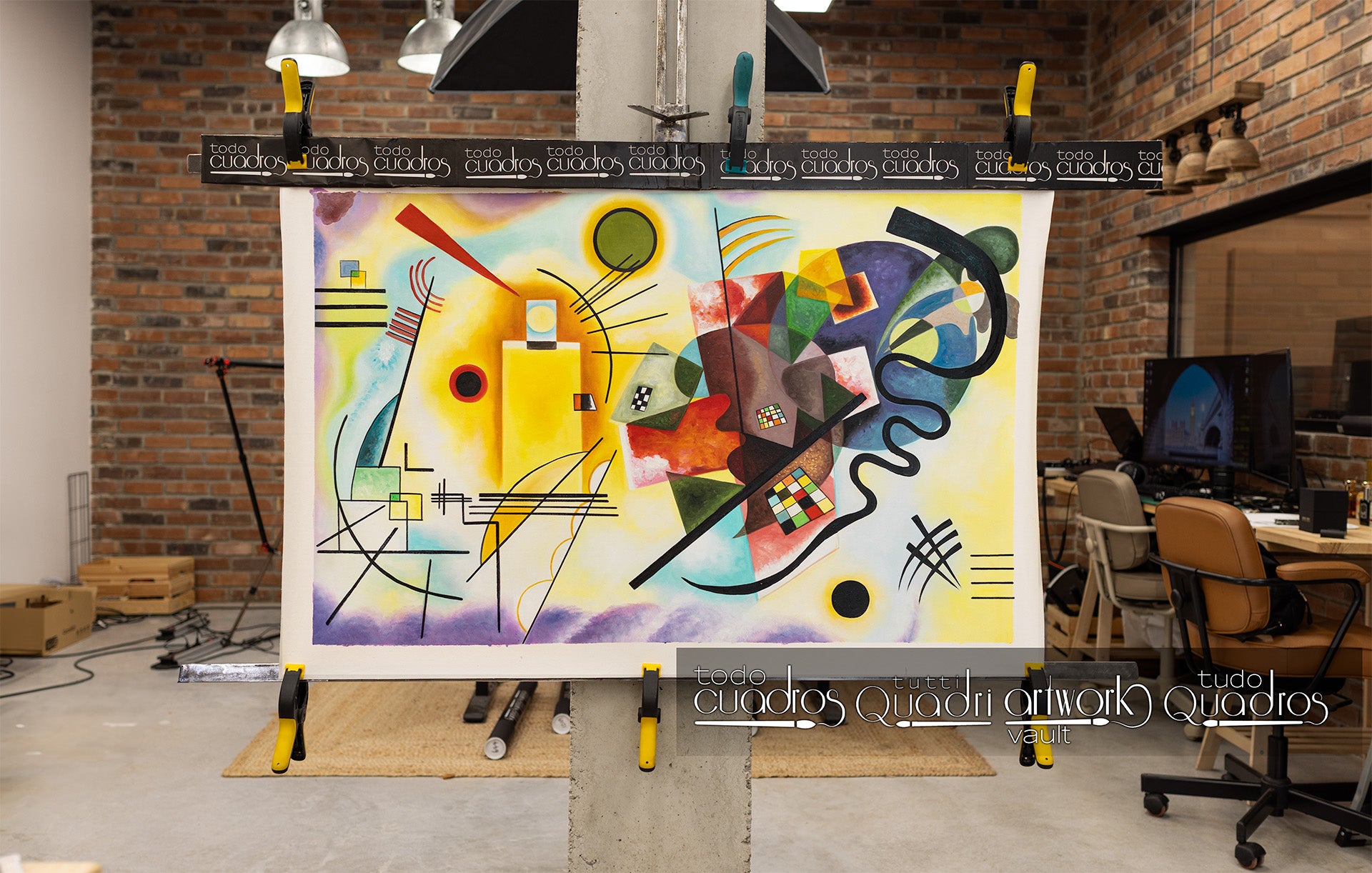 Amarillo, rojo y azul, Kandinsky