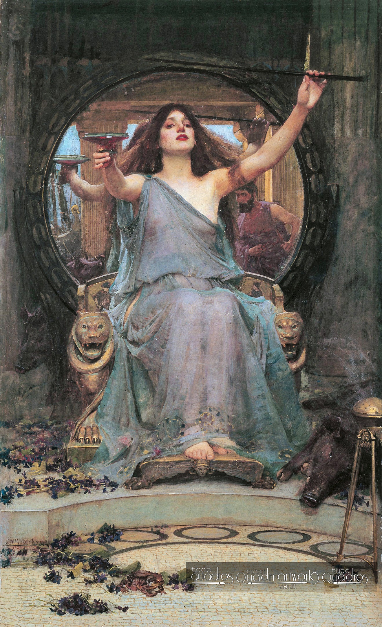 Circe ofreciendo la copa a Odiseo, J. W. Waterhouse