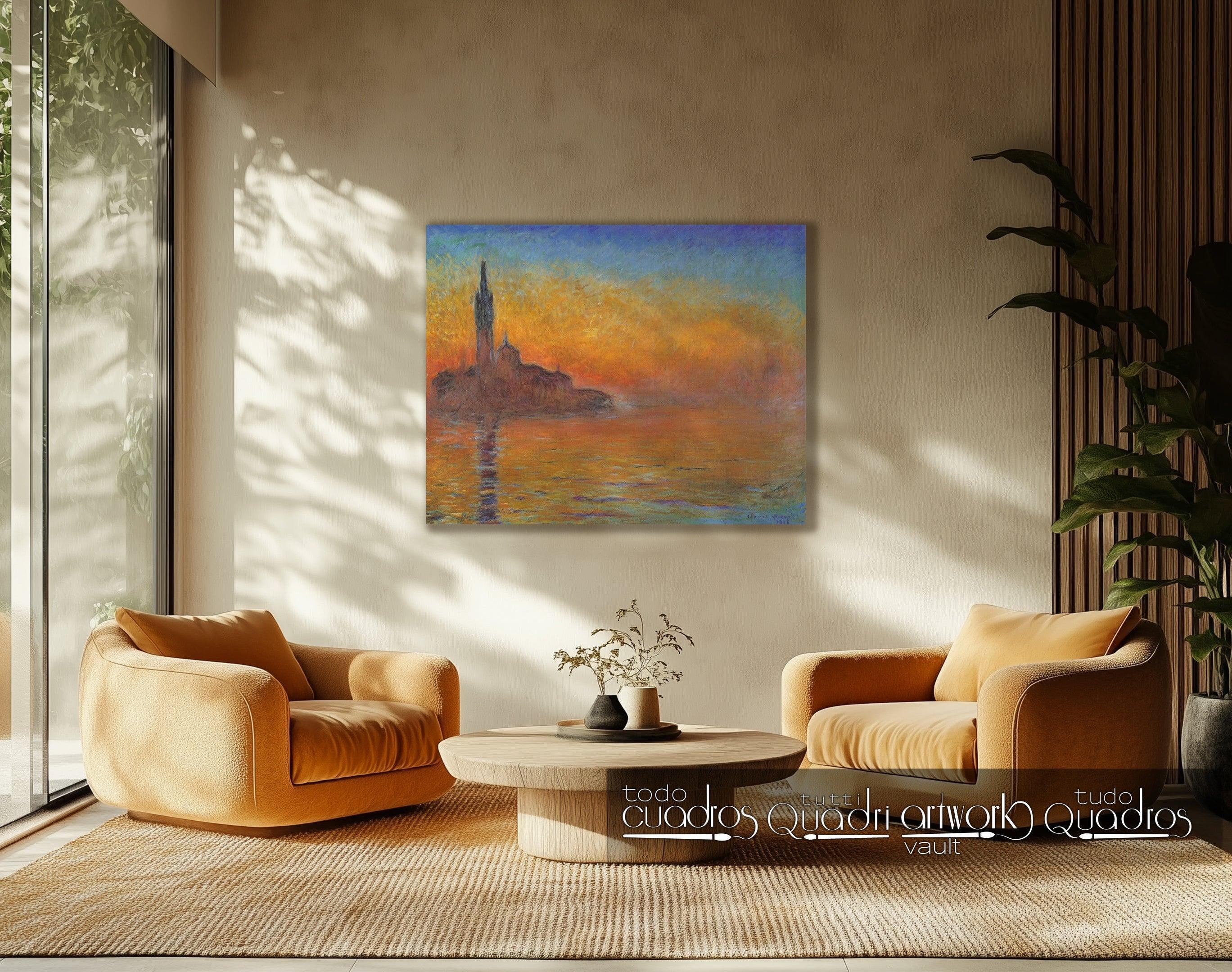 Crepúsculo en Venecia, Monet
