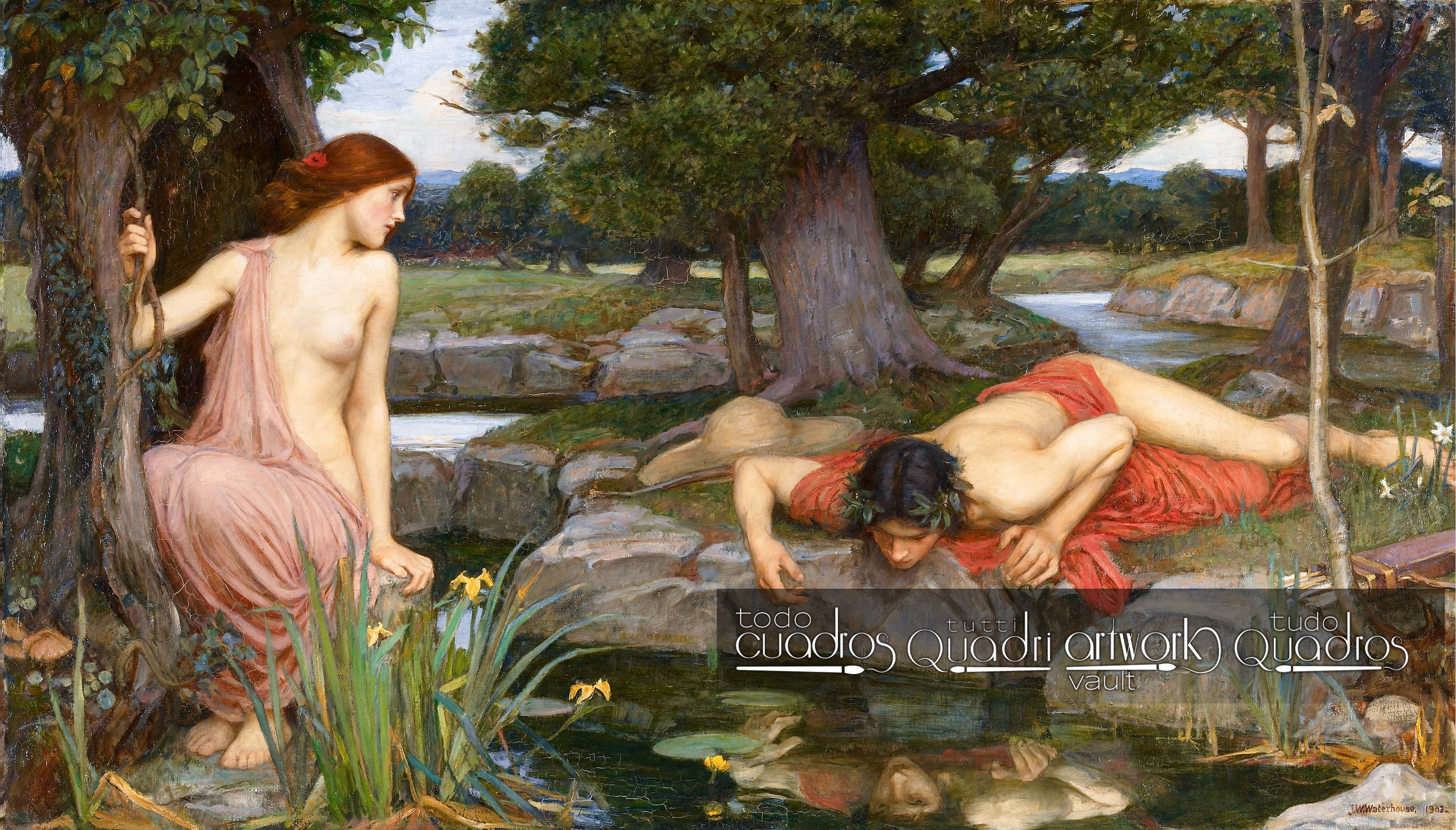 Eco y Narciso, J. W. Waterhouse