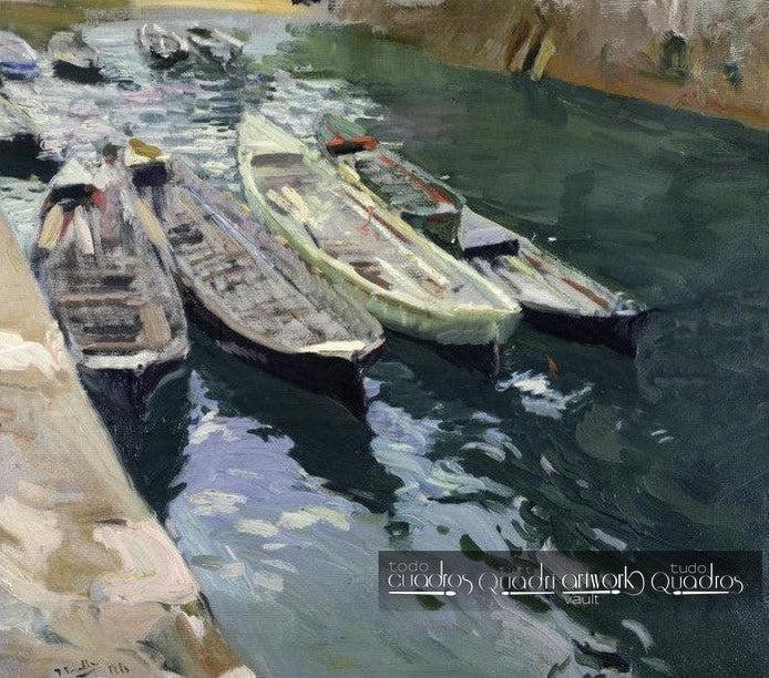 Botes en descanso, Sorolla