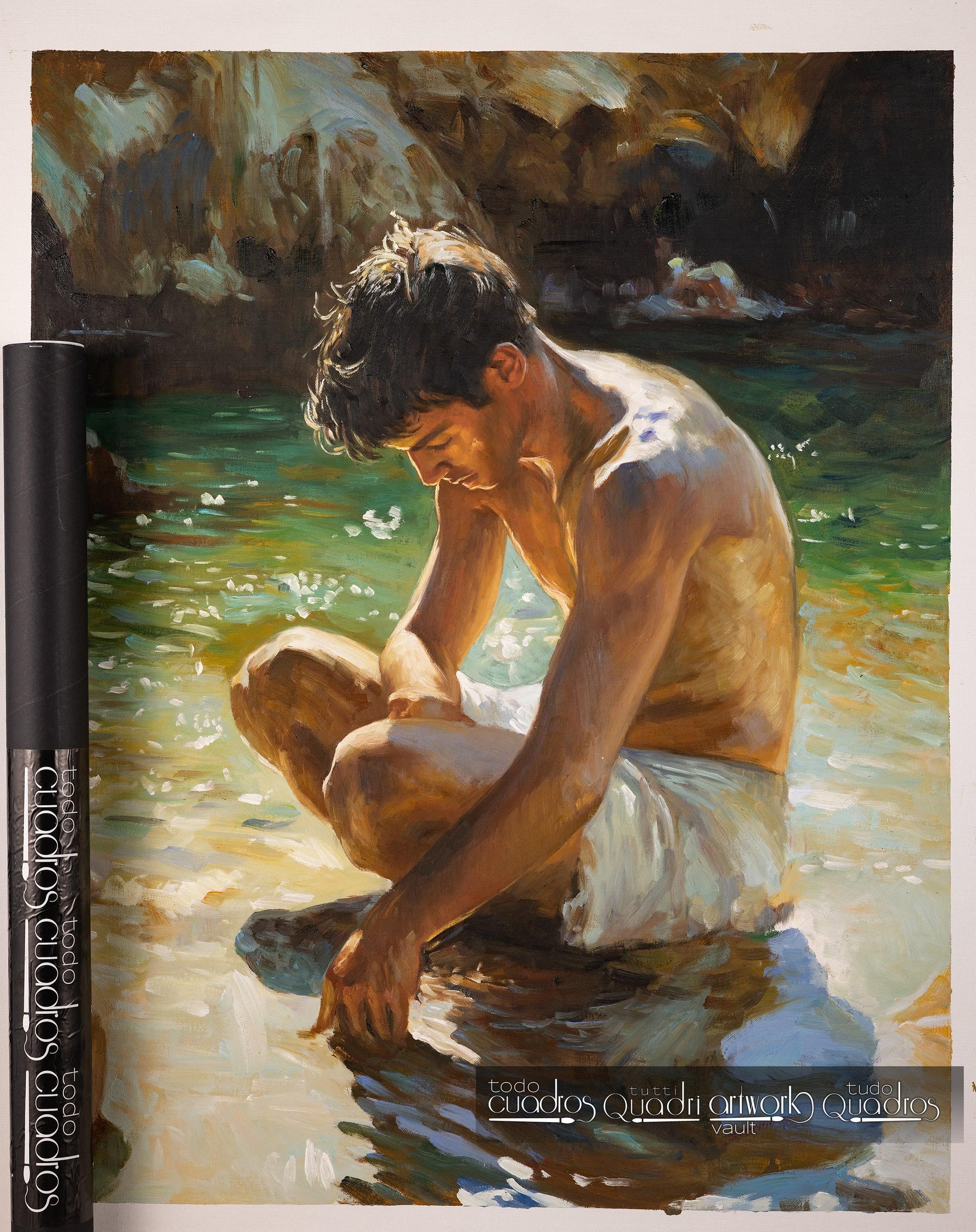 Bajo el sol de la cala, estilo Sorolla
