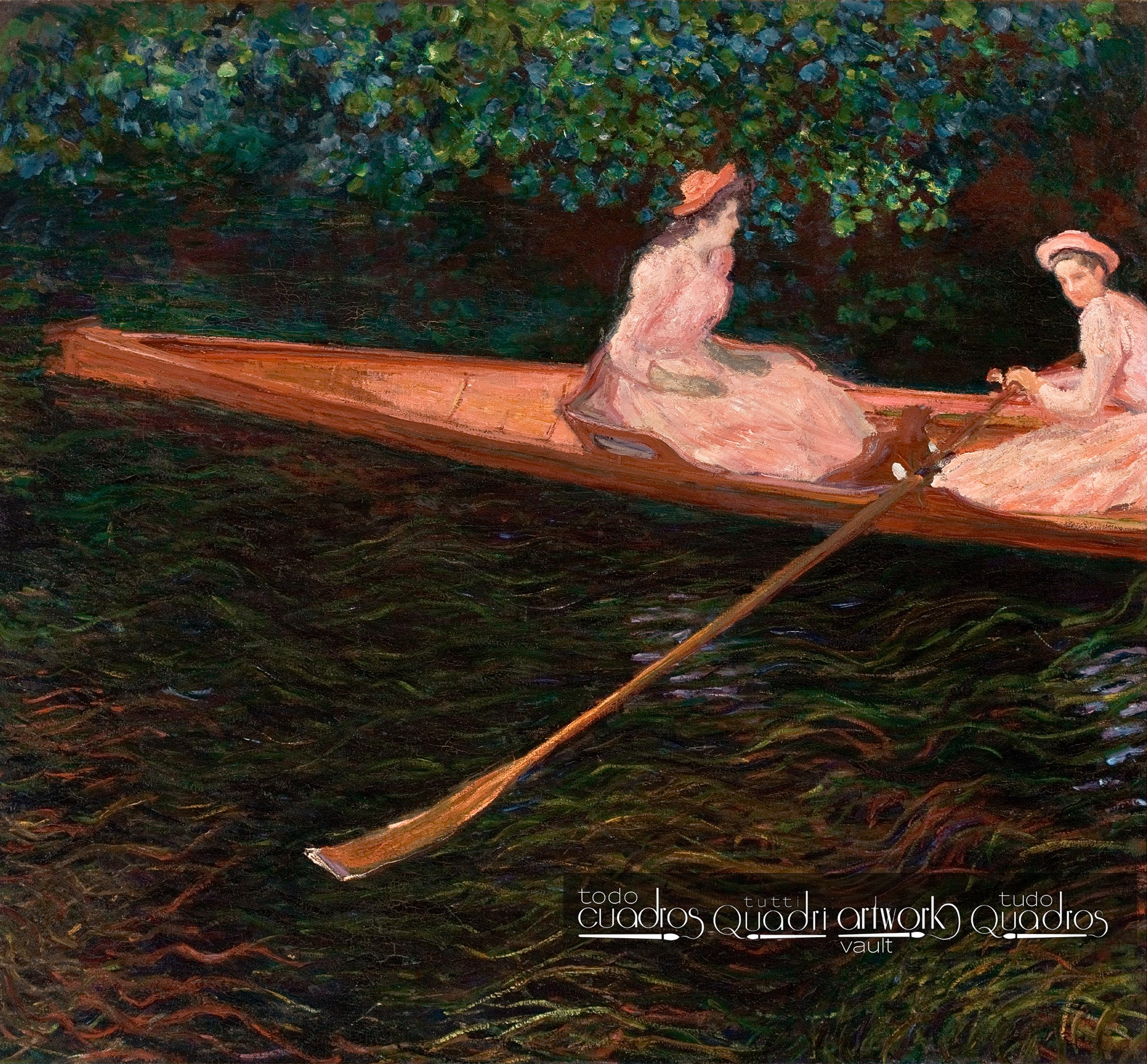 Bote en el Epte, Monet