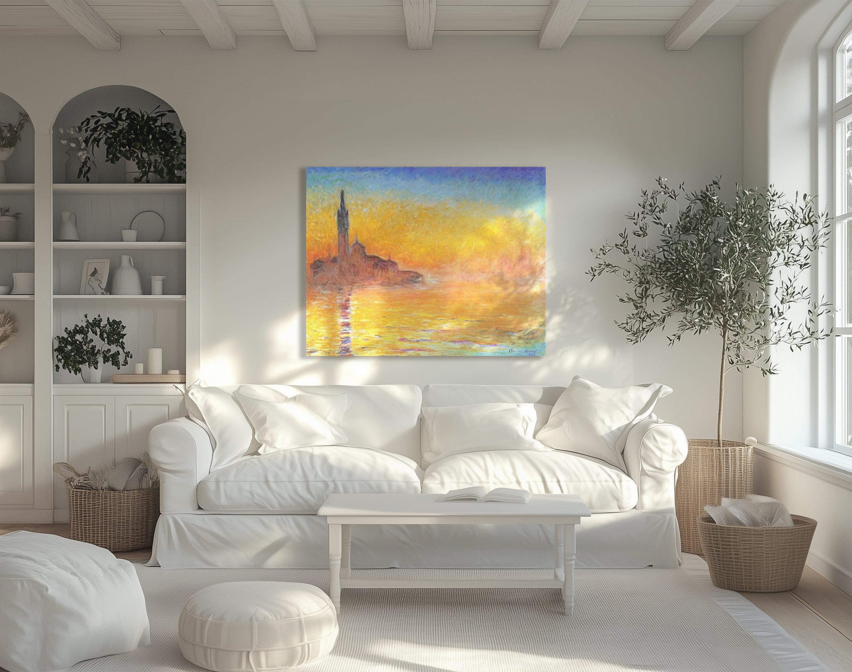 Crepúsculo en Venecia, Monet