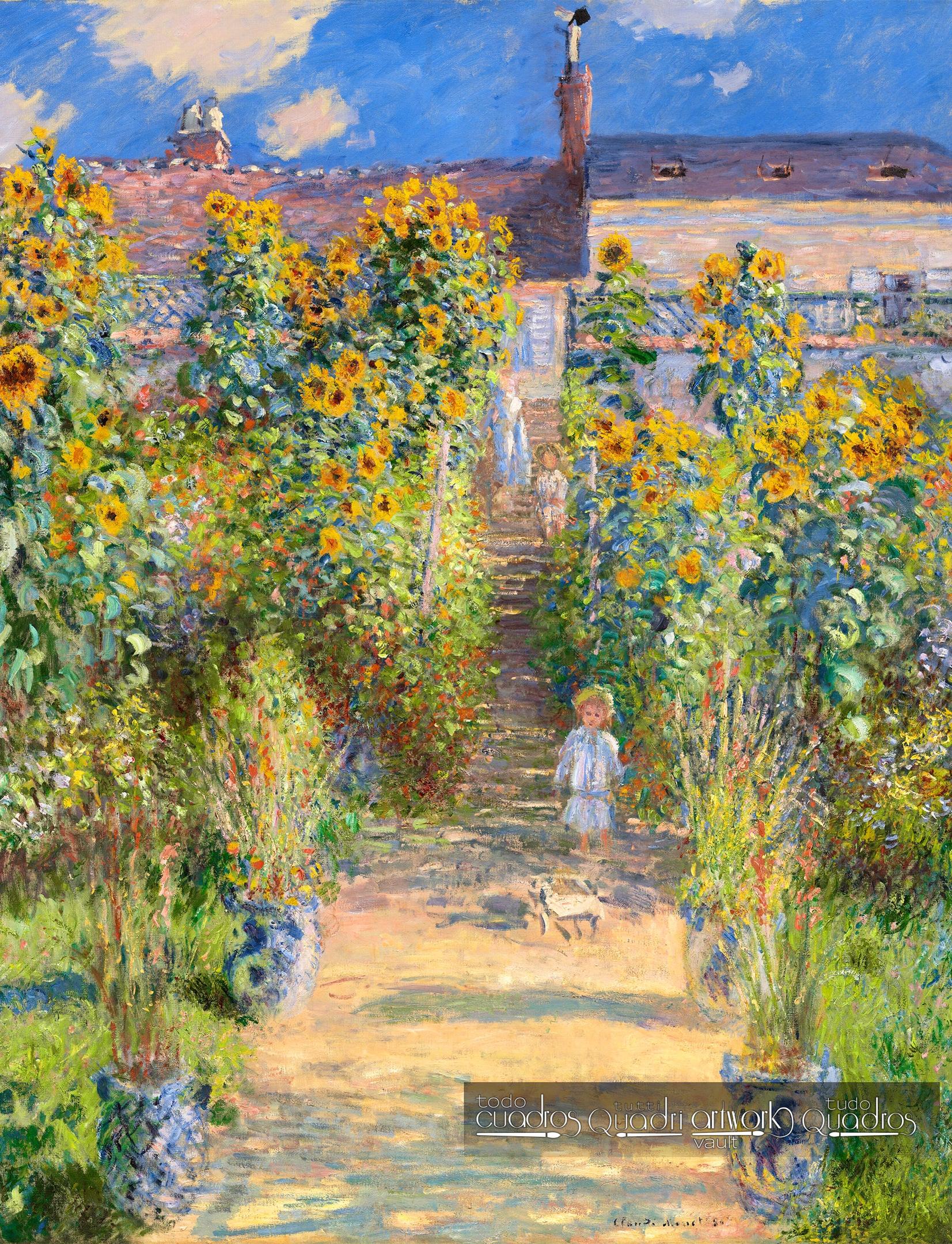 Jardín de Vetheuil, Monet