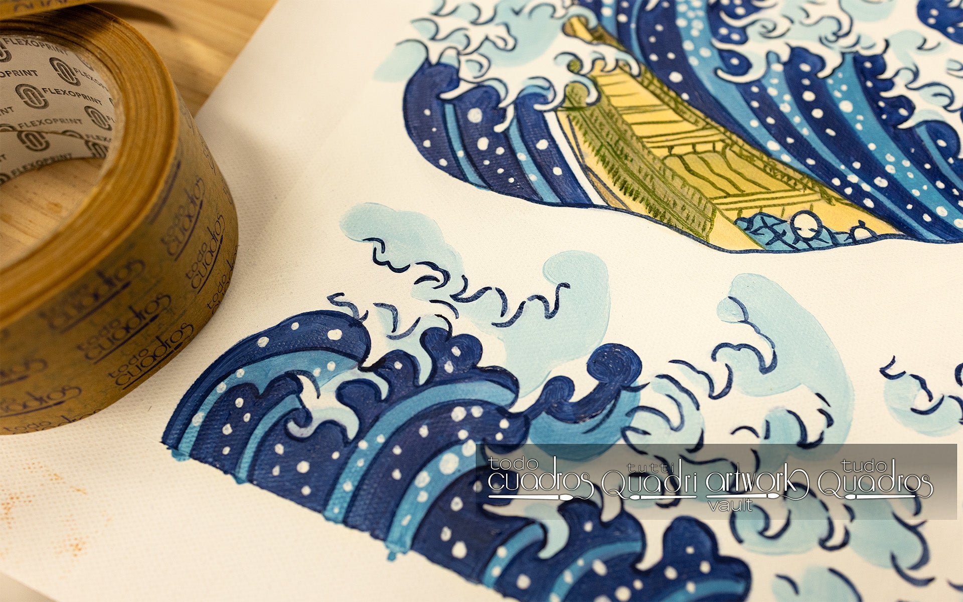 La gran ola de Kanagawa, K. Hokusai