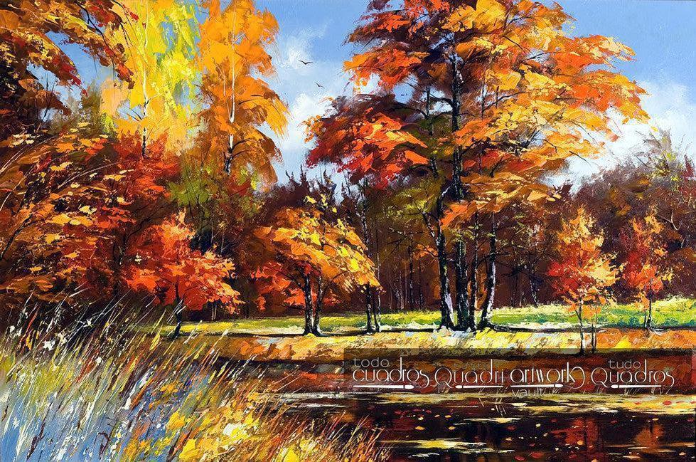 Otoño - Paisaje al óleo