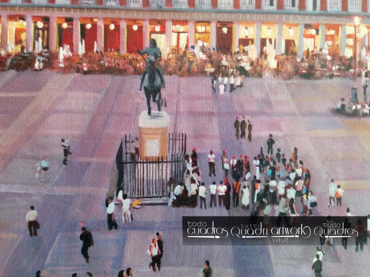 La plaza Mayor de Madrid, Atardecer