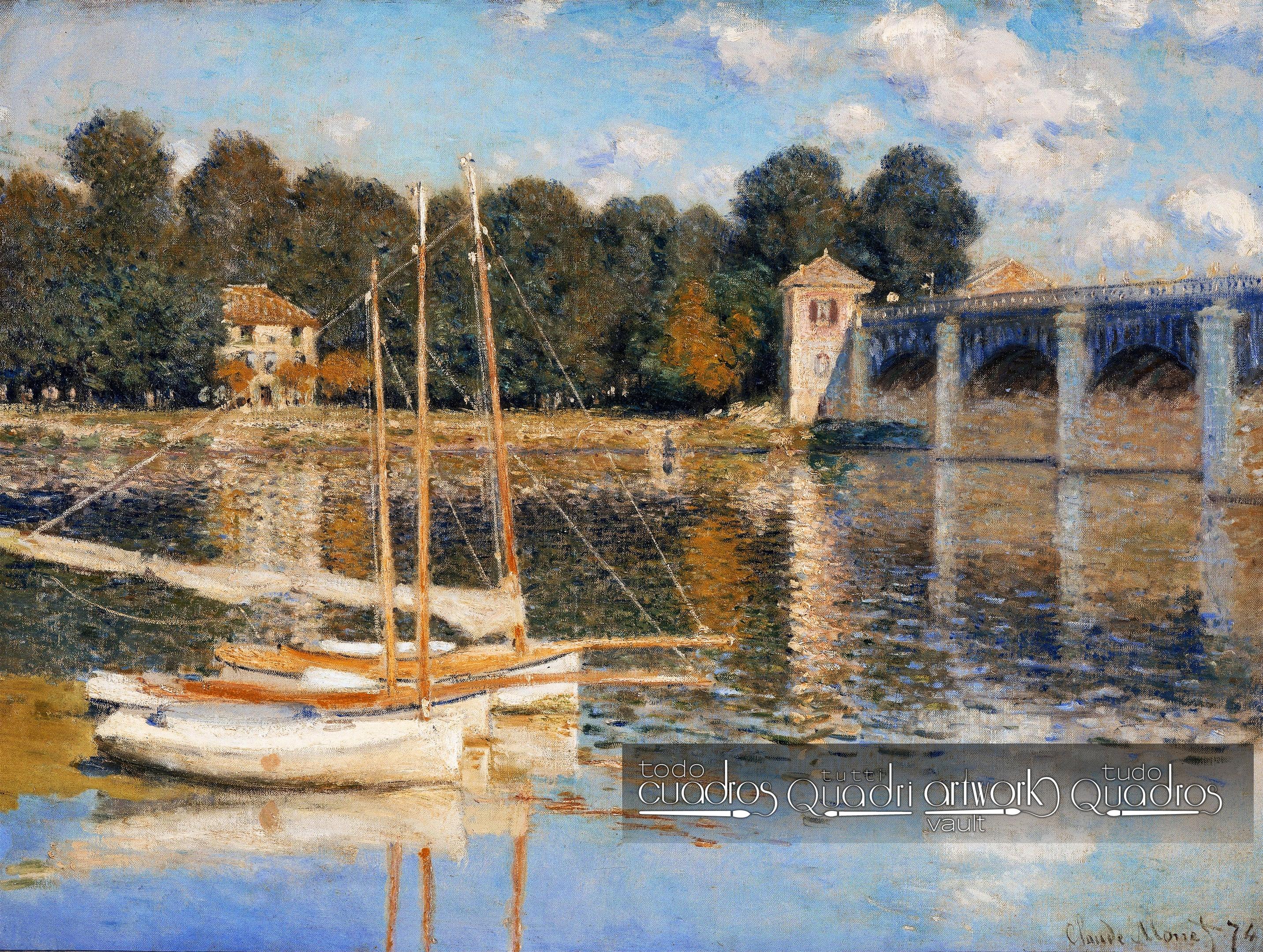Puente en argenteuil, Monet