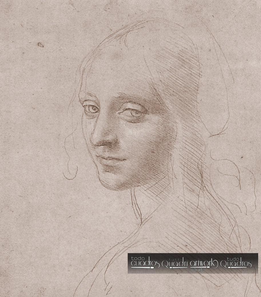 Cabeza de muchacha, Leonardo da Vinci