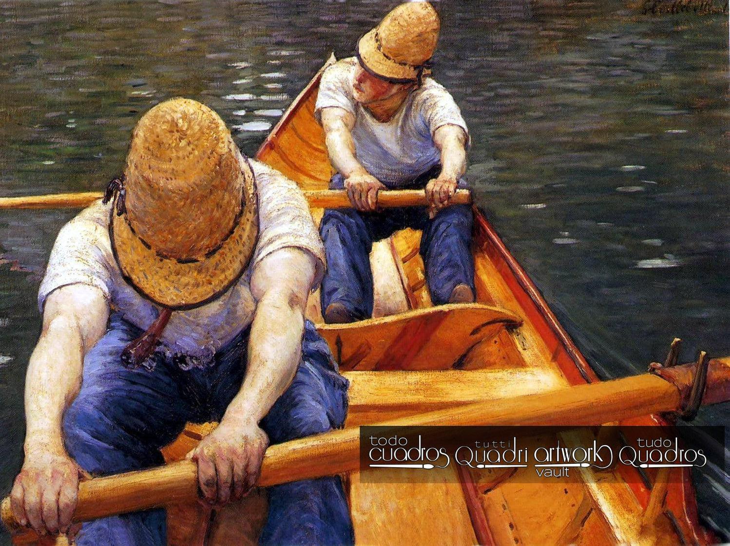 Remeros en el Yerres, Caillebotte