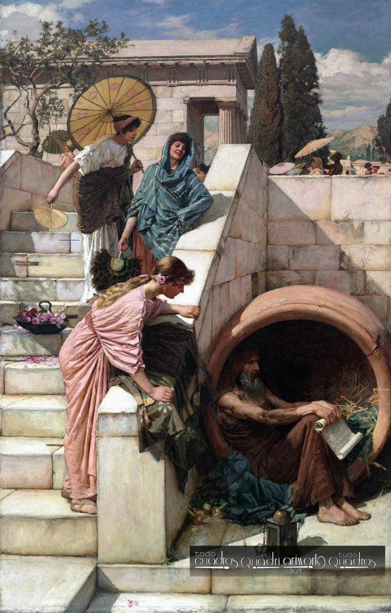 Diógenes, J. W. Waterhouse