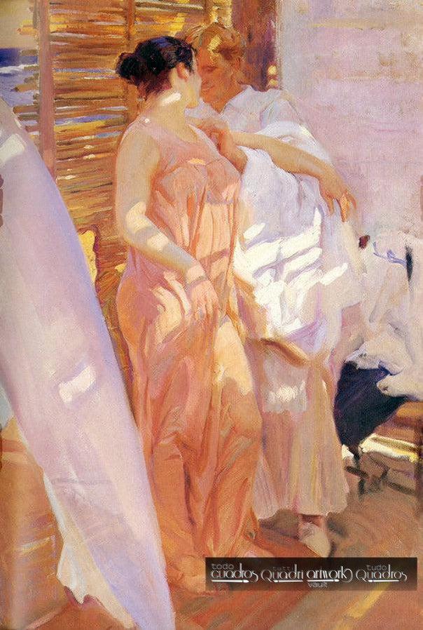 La bata rosa, Sorolla
