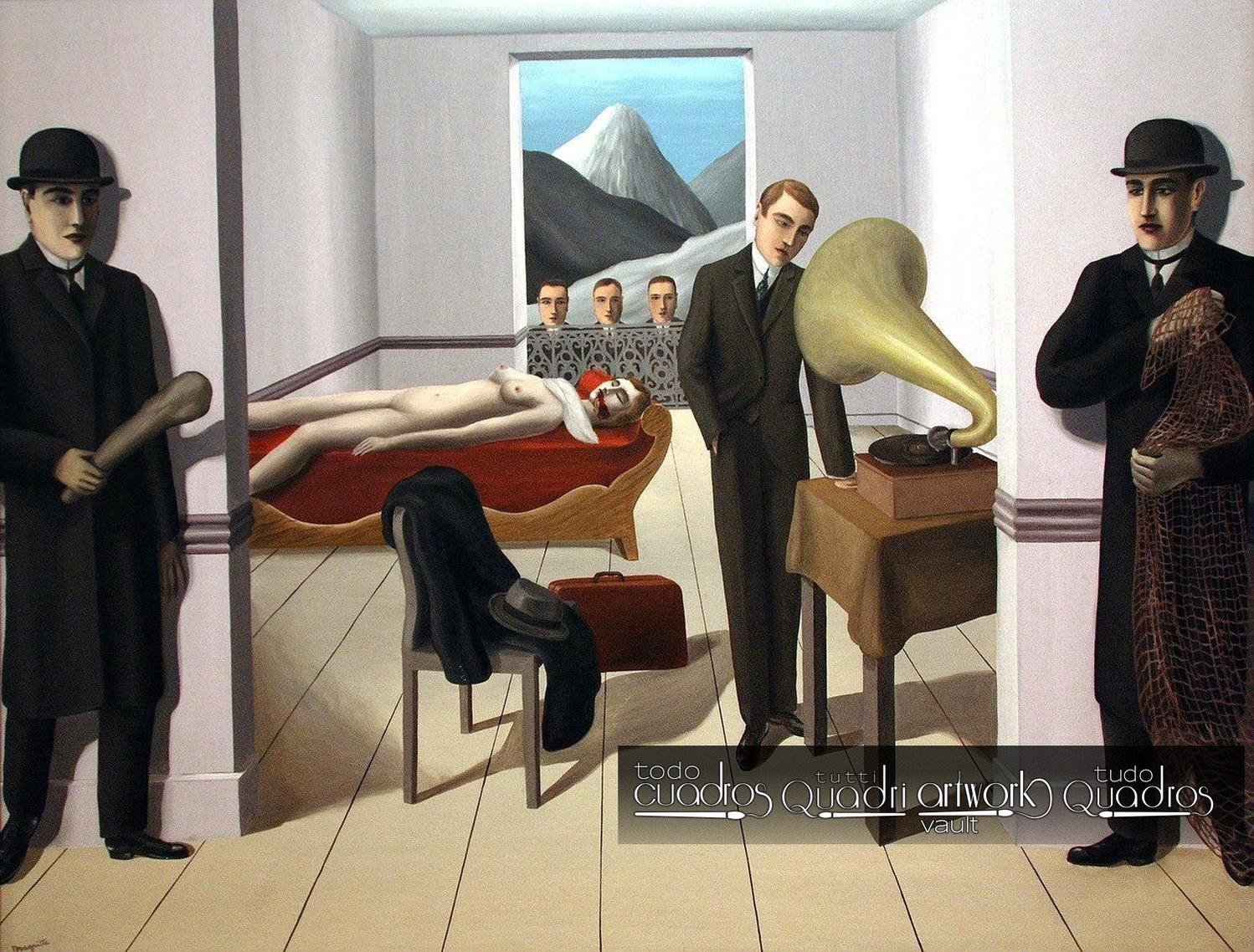 El asesino amenazado, Magritte