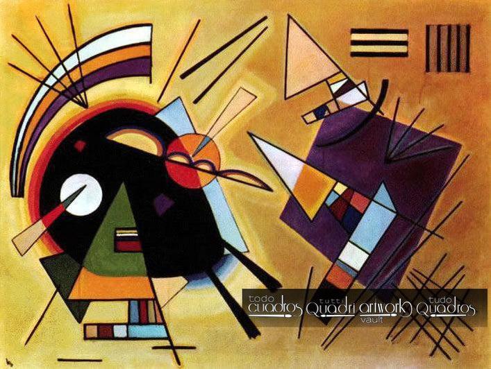 Negro y violeta, Kandinsky