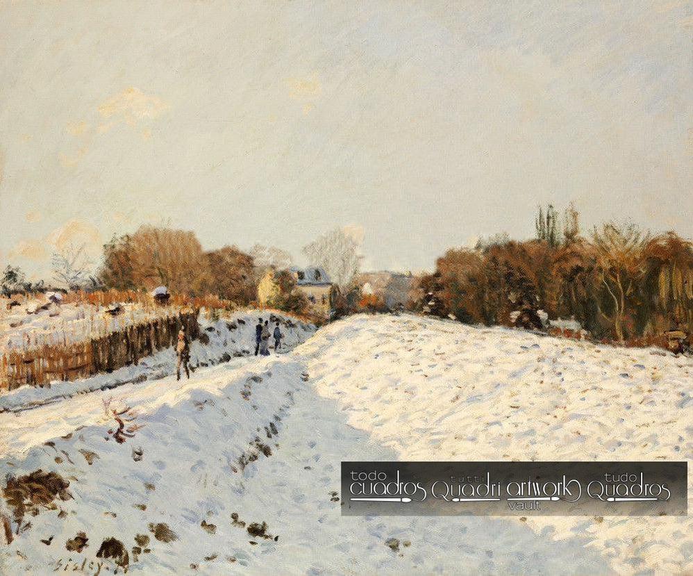 Nieve en Argenteuil, Sisley