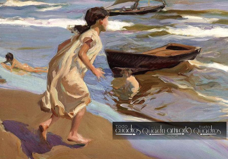 Niña entrando al mar, Sorolla