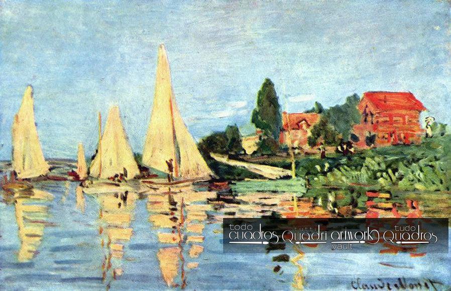 De regata en Argenteuil, Monet