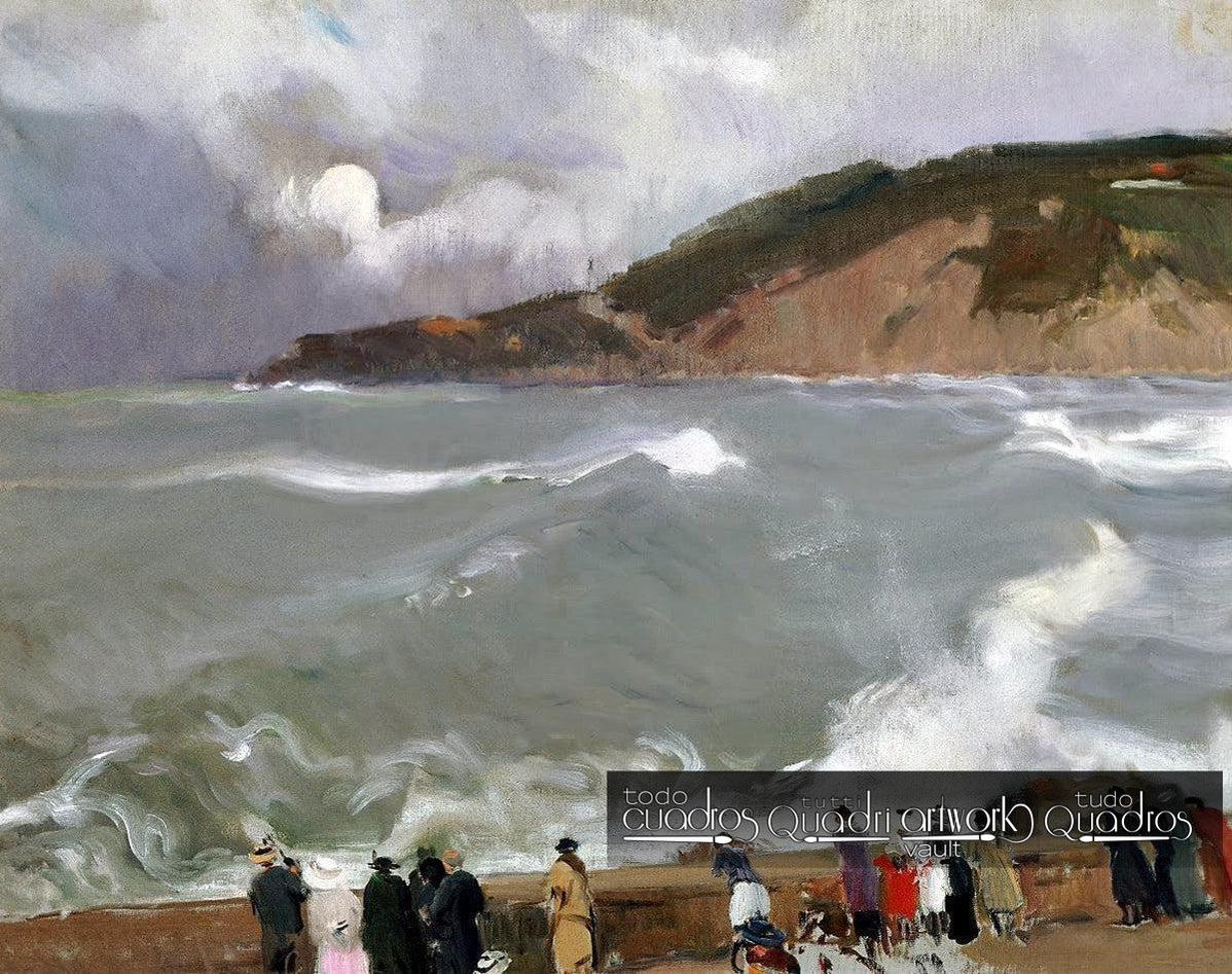 Rompeolas de San Sebastián, Sorolla