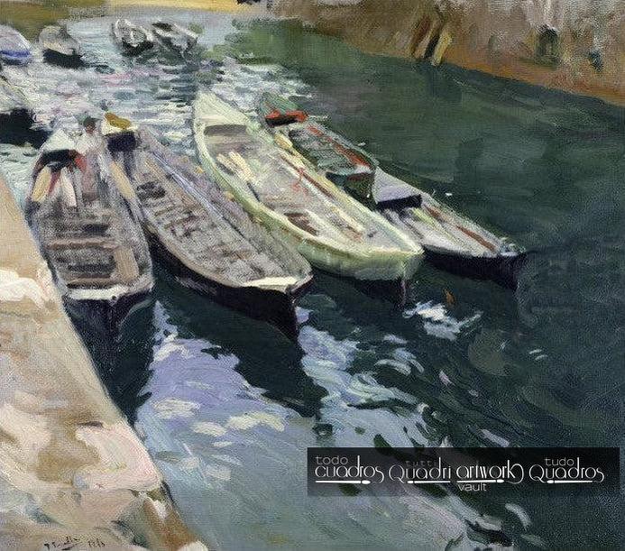 Botes en descanso, Sorolla