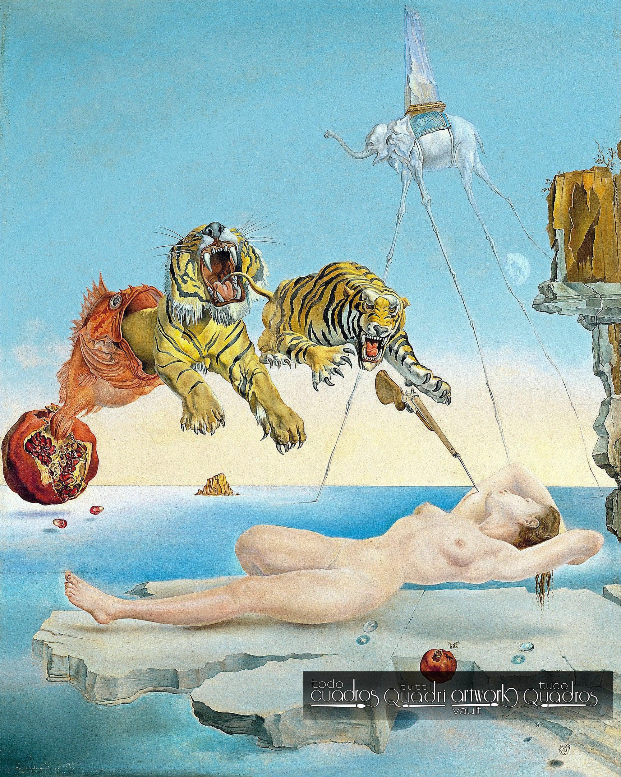 Sueño causado por el vuelo de una abeja, Dalí