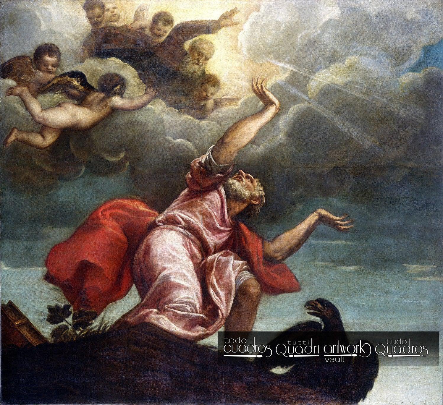 San Juan Evangelista en Patmos, Tiziano