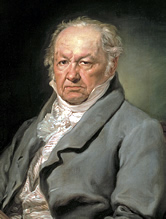 Retrato de Goya, pintado por Vicente López.