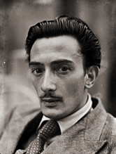 Salvador Dalí de joven.