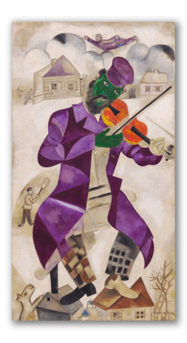 Pintura "El violinista verde"