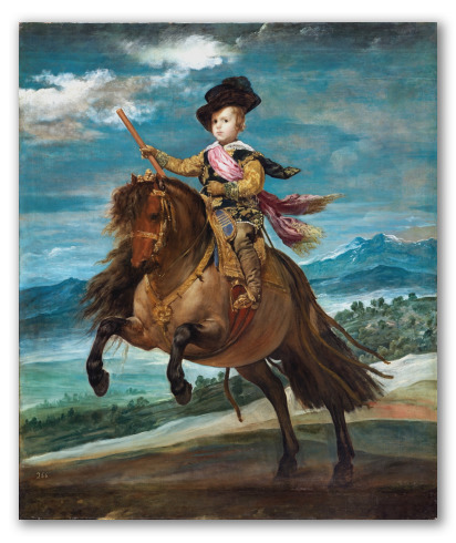 El príncipe Baltasar Carlos a caballo