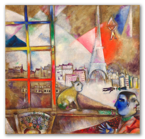 Obra "París a través de la ventana"
